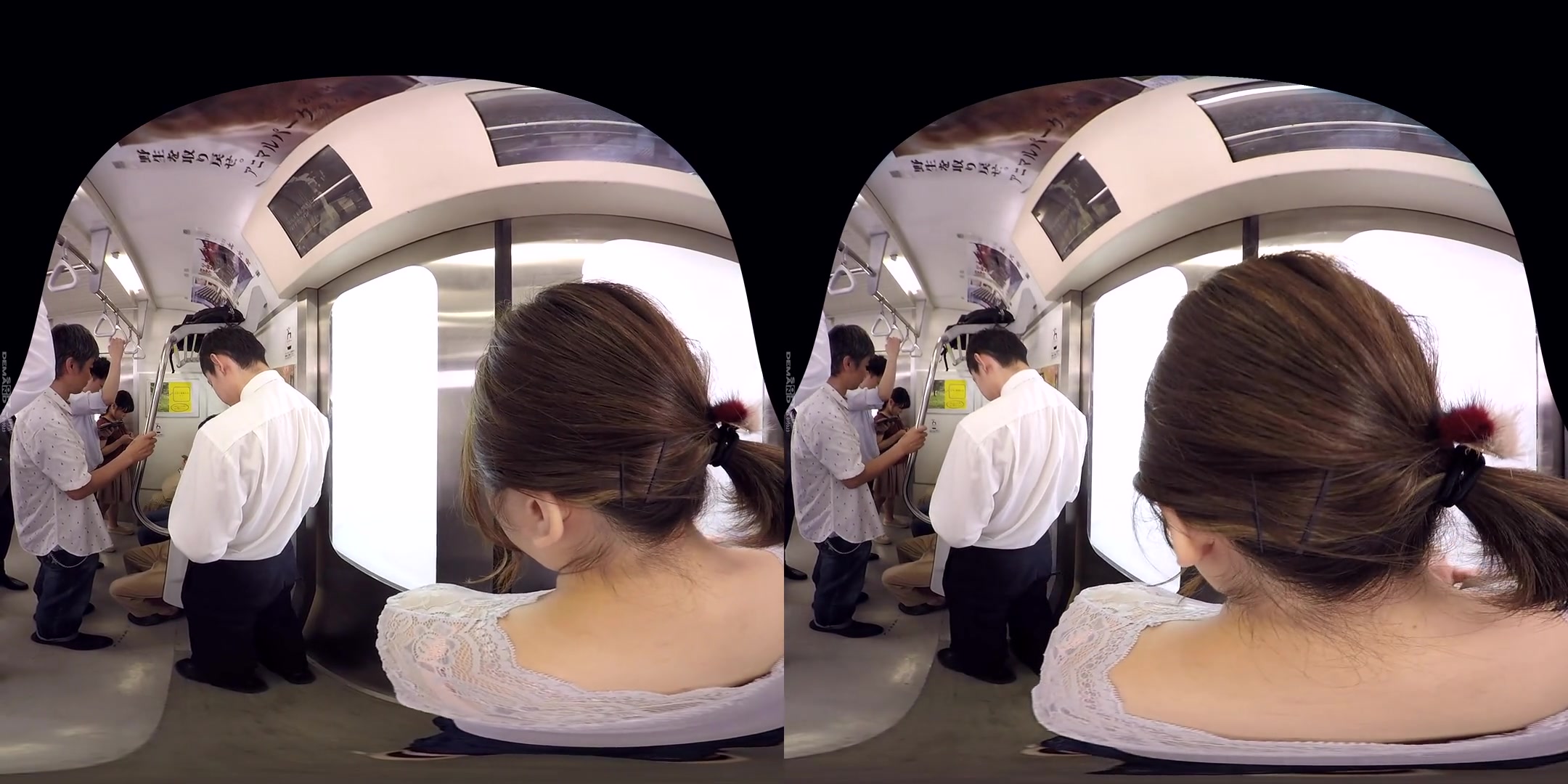 Super-Realistic Train - Asian teen 18+ Public Sex Blowjob