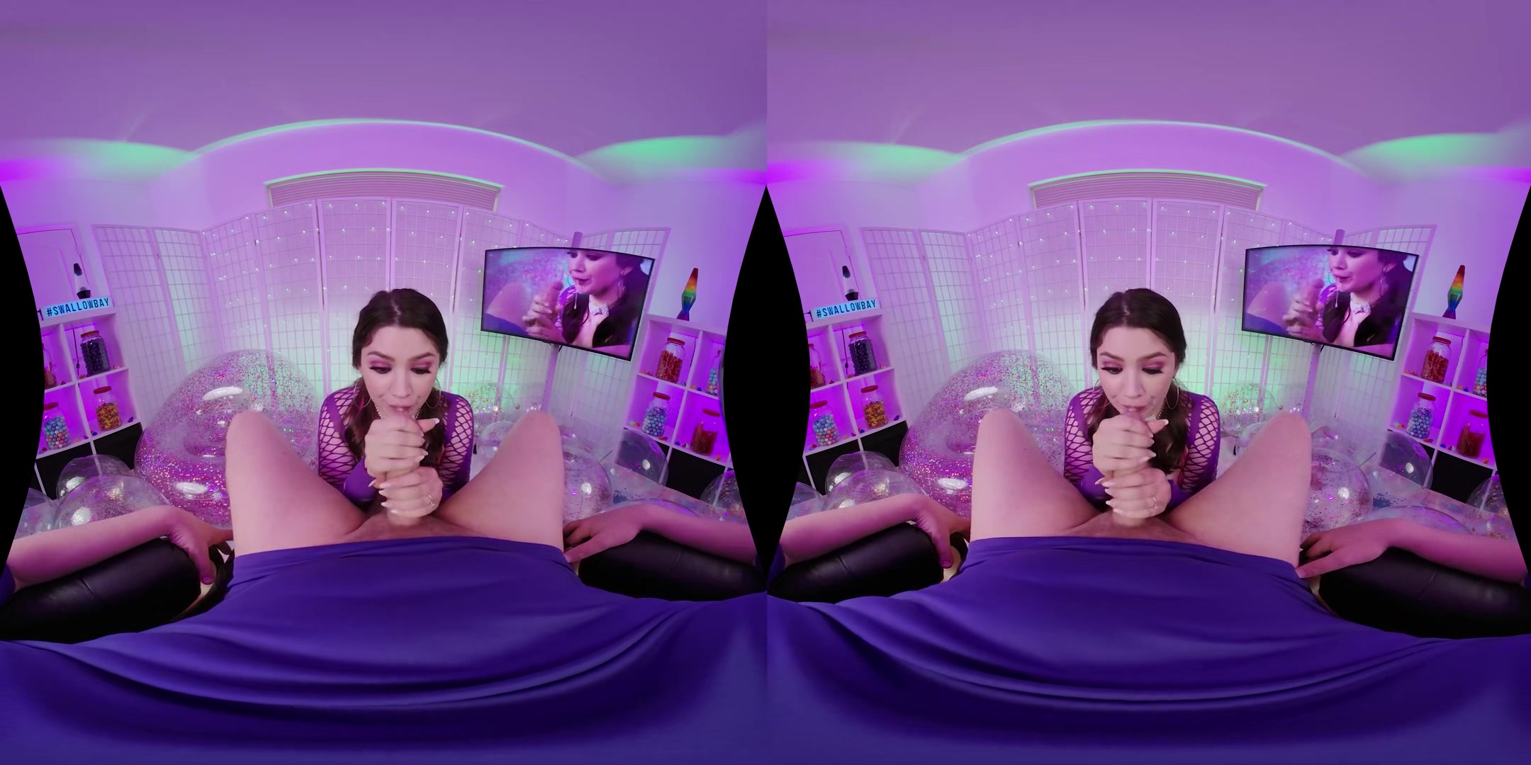 Brunette Compilation - Blowjob and Cumshot Cumpilation POV VR