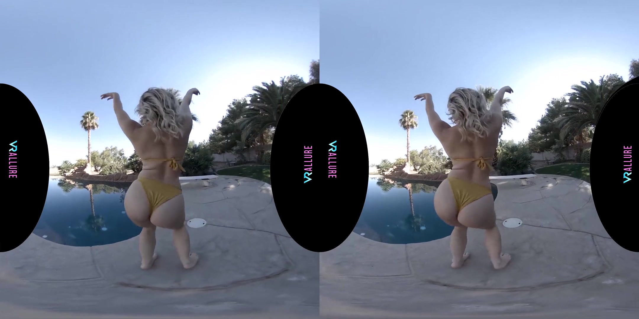 Come Dance With Me By The Pool! - Blonde Young Pornstar Solo
