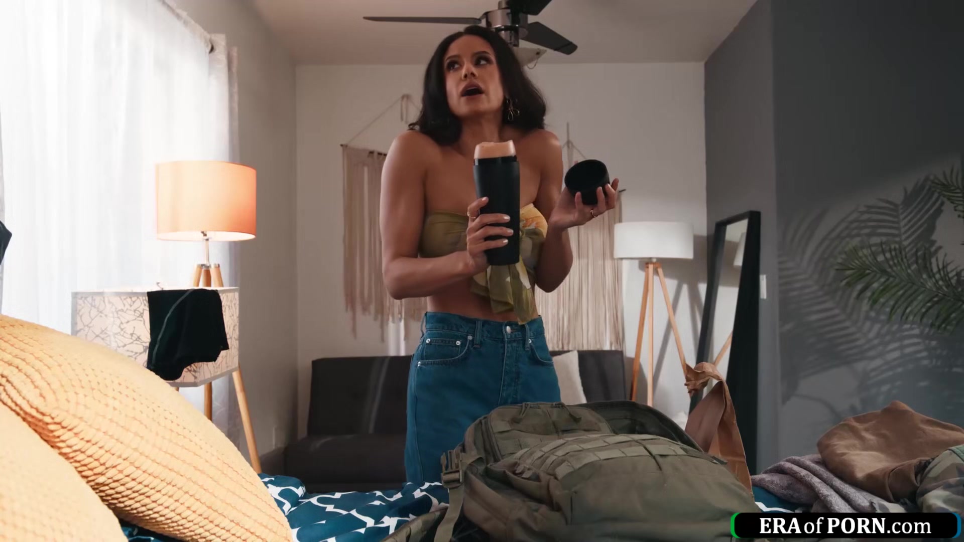 Milf assfucked by her teens friend after caught masturbating