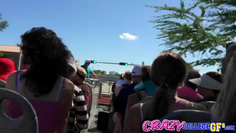 Lola Foxx in Double decker blow - CrazyCollegeGFs