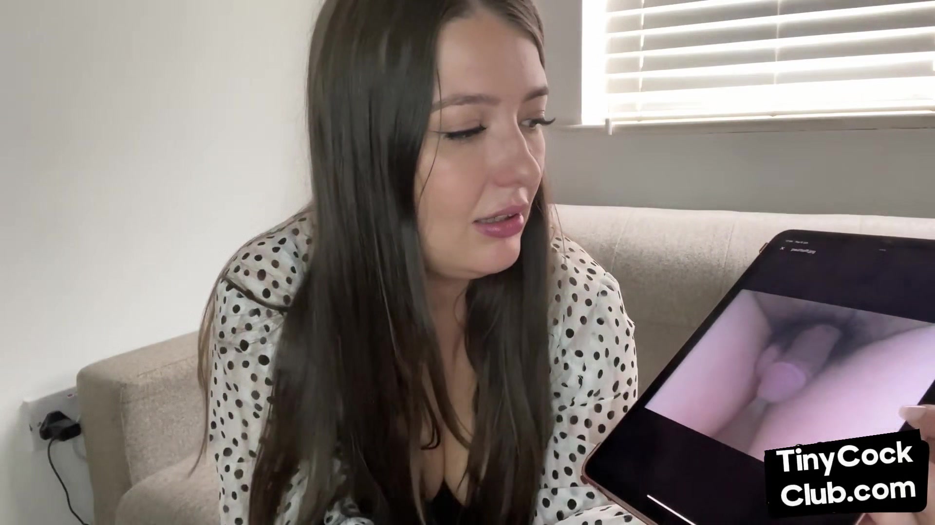 SPH femdom babe disgracing small dicks in her solo video