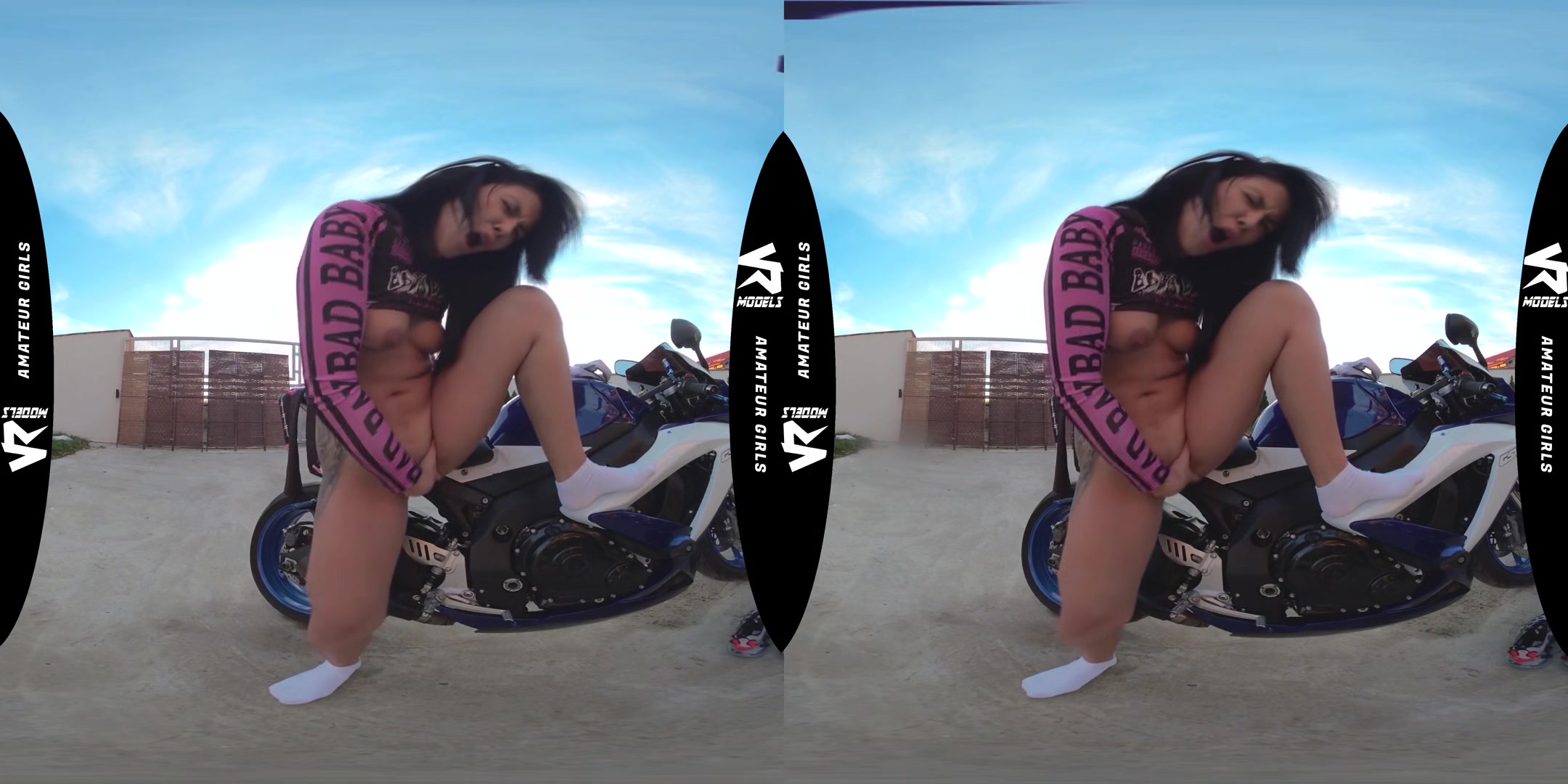 Squirt All Over My Bike - Amateur Solo Masturbation