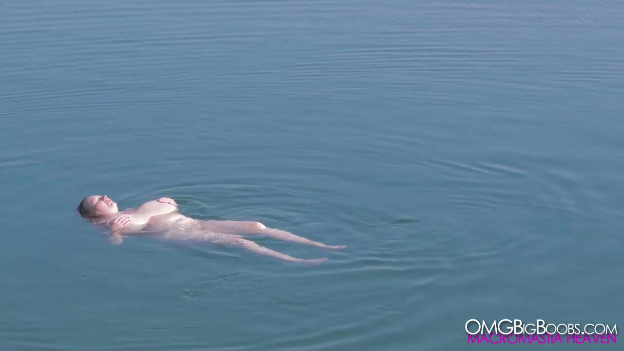 Lily loves naked swimming