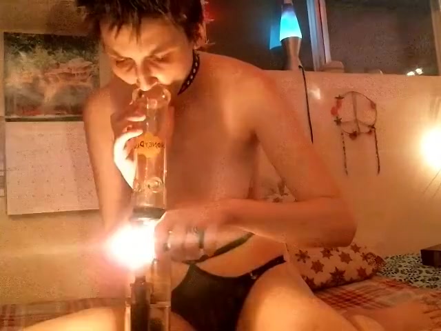 Showing Off My Bong Collection And My Pussy