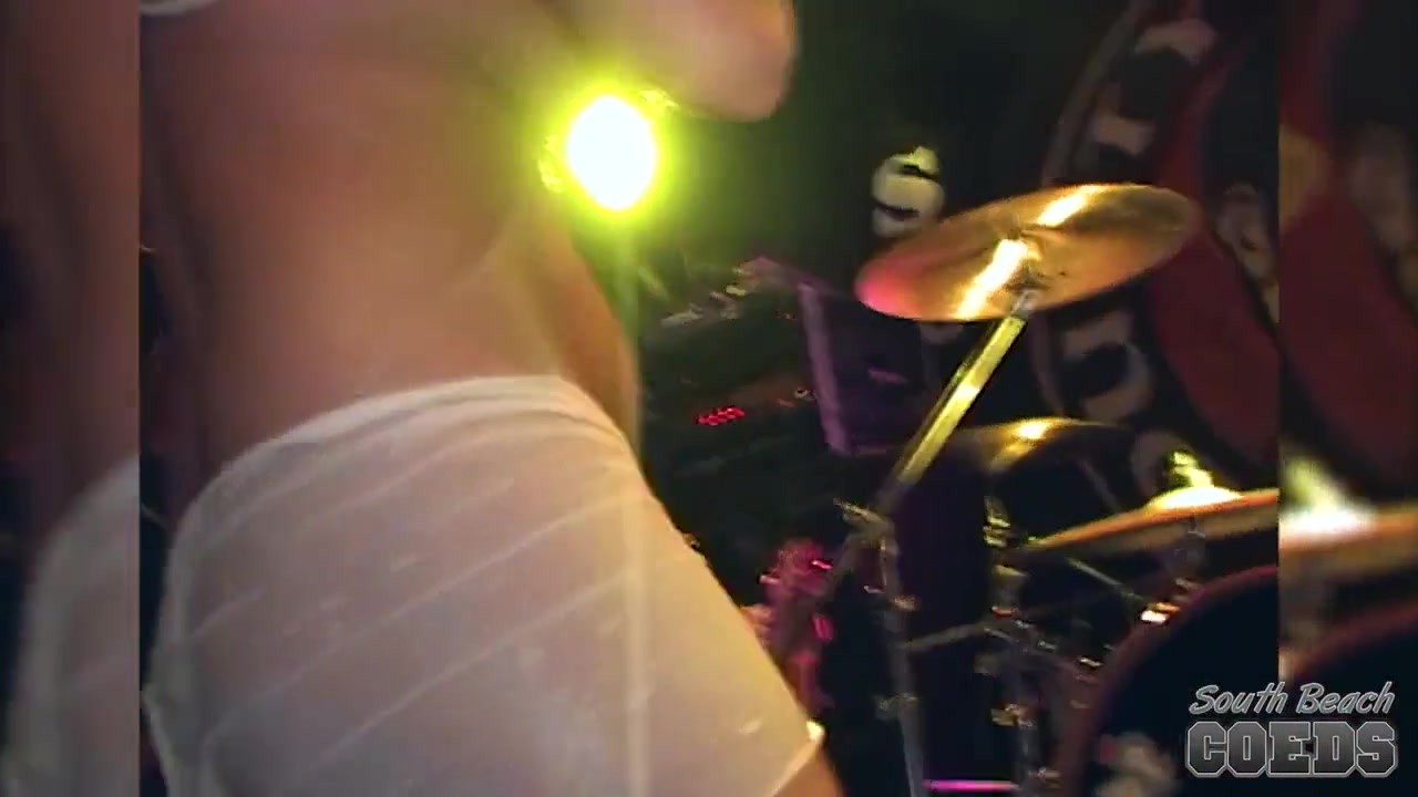 Spring Break Wet T-Shirt Contest Getting Wild with some Whipped Cream - SouthBeachCoeds