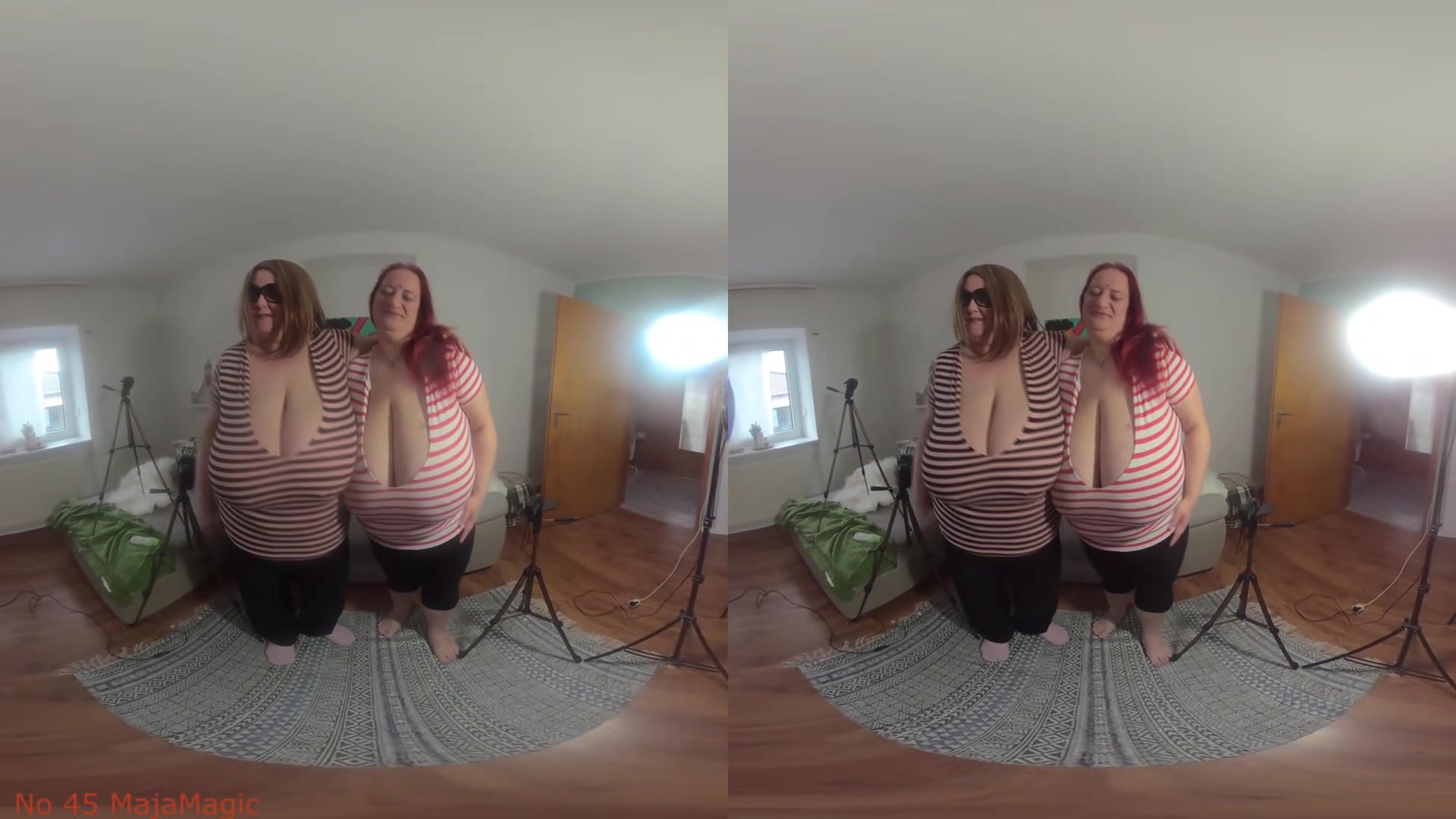 The Tittyfuck Competition: Maja versus Sunniva Round 2 - Who Will Win?; Huge Tits BBW Titfuck POV