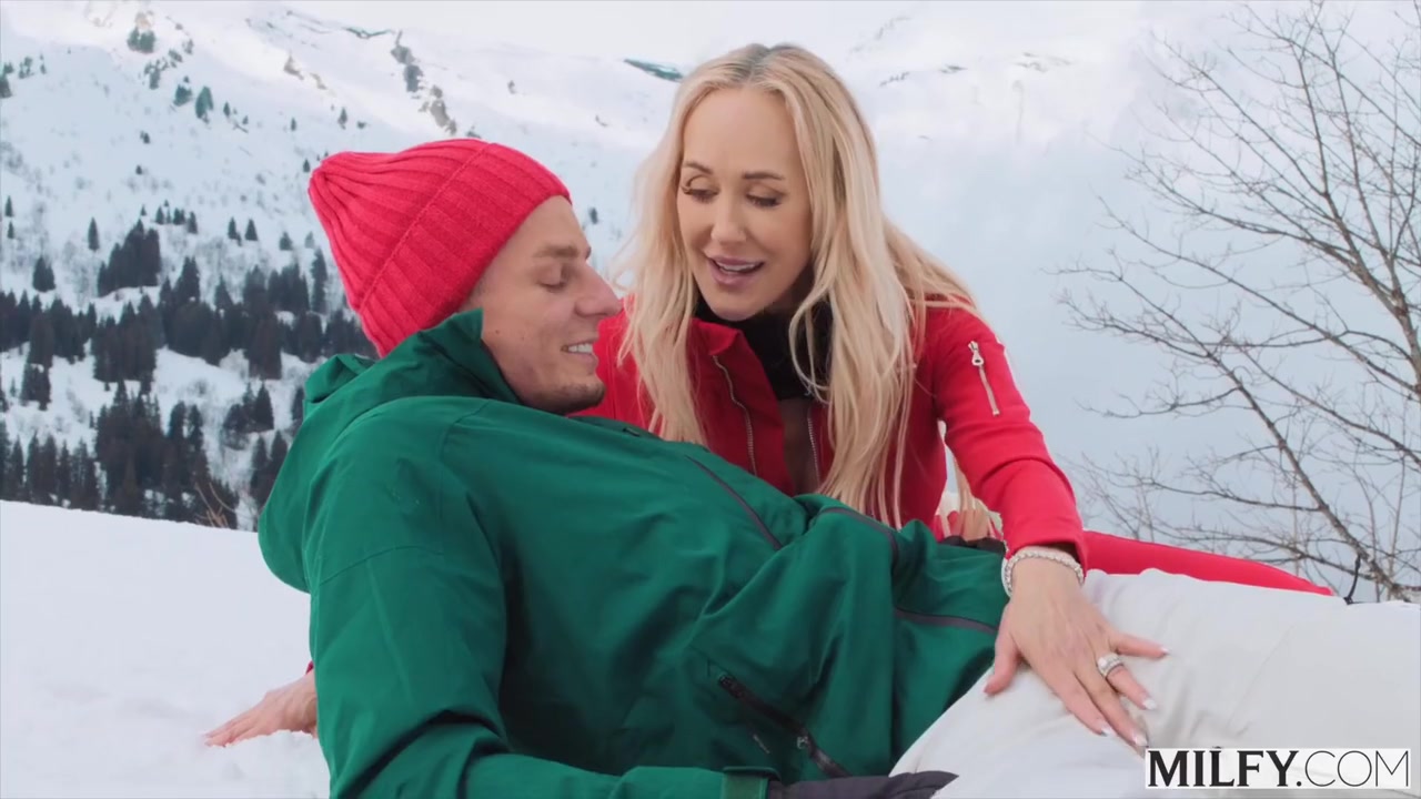 Ski Instructor Brandi Teaches Young Stud New Tricks