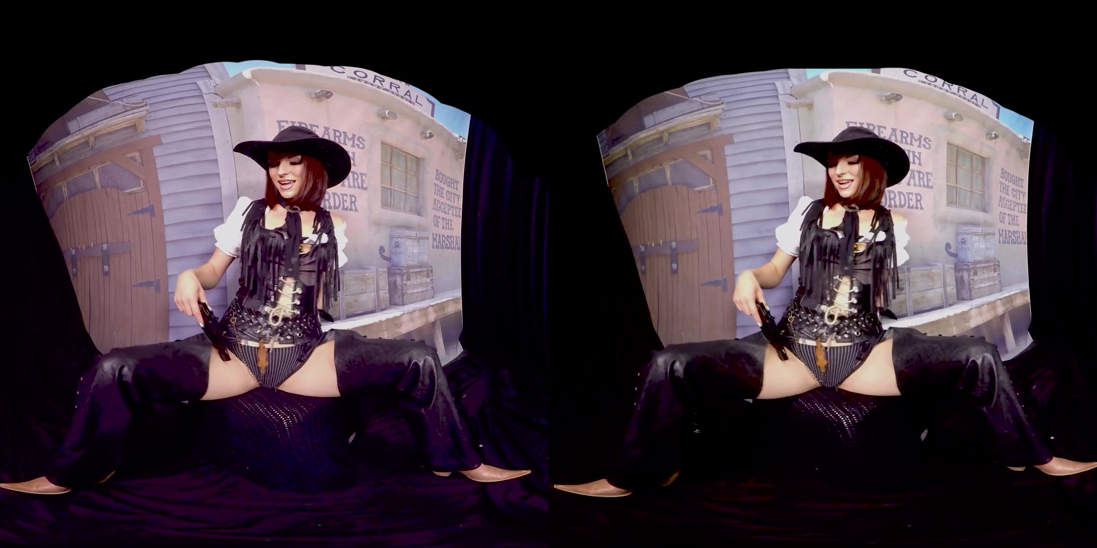 404 - Victoria Daniels; Sexy Cowboy Cosplay Solo Masturbation