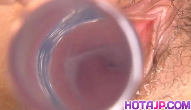 Nozomi Mitani is fucked with dildo and doggy behind the