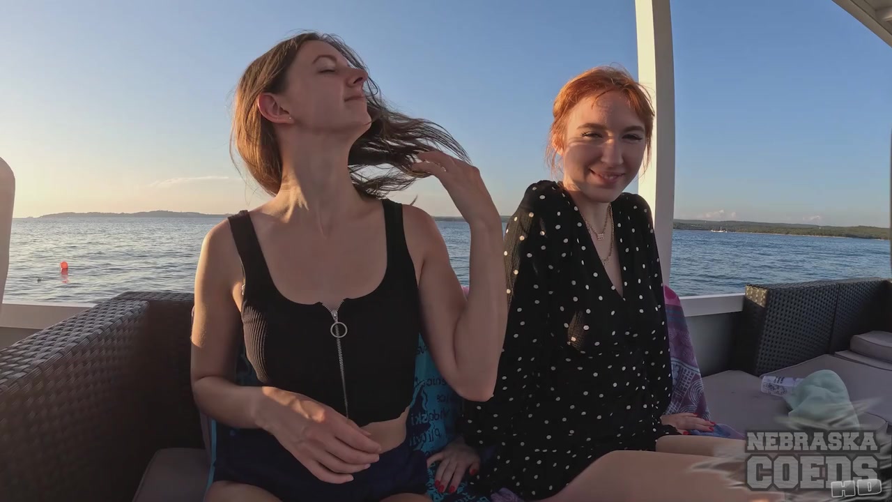 Wow Girls Rebeka Ruby With Her Friend Lily Mays Naked On A Sunset Boat Cruise While On Vacation
