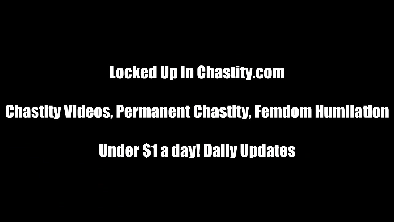 Stuffing your cock into its cage - LockedUpInChastity