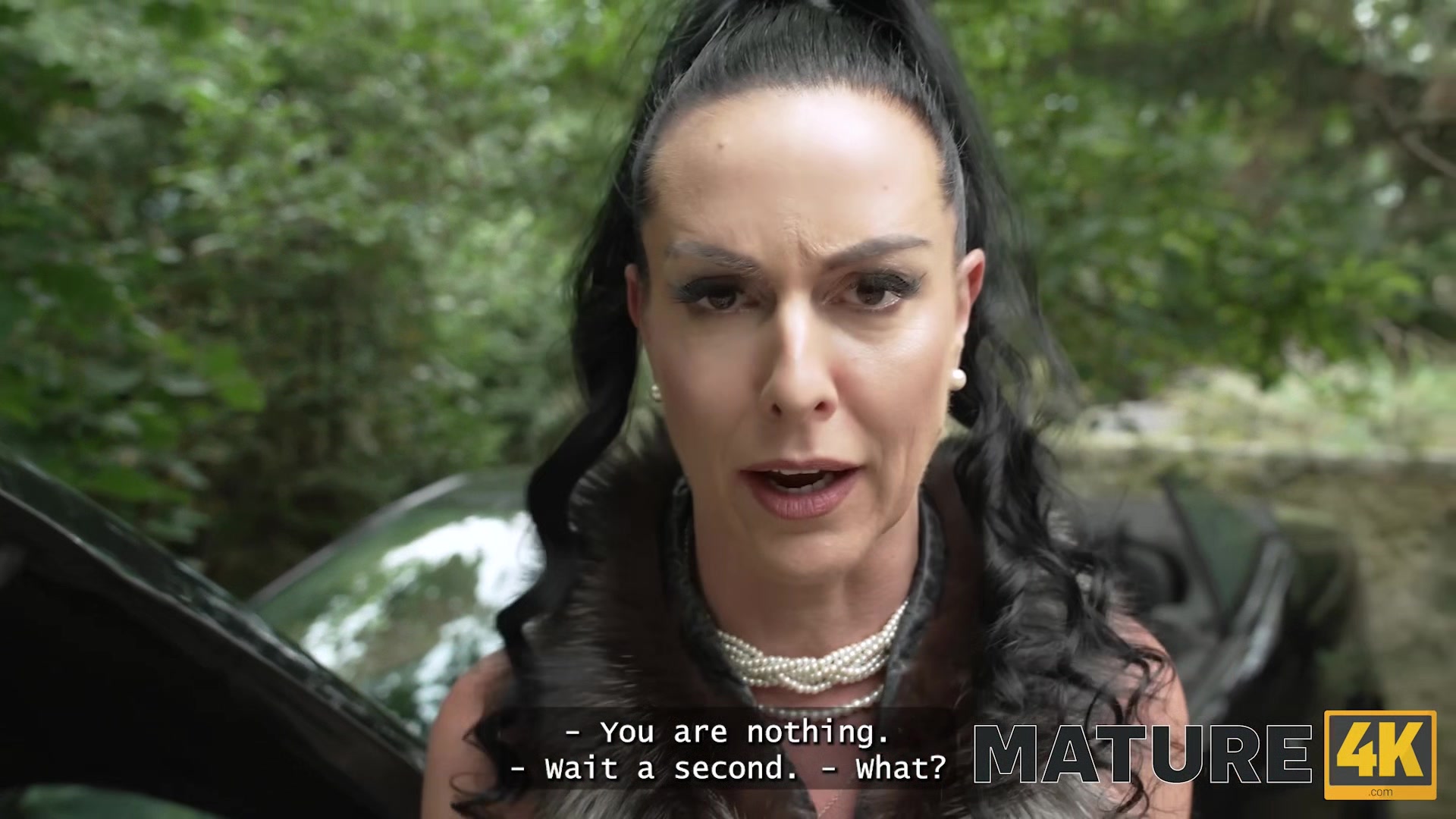 MATURE4K. Gorgeous Texas Patti is having kinky sex with a huge cock in the woods