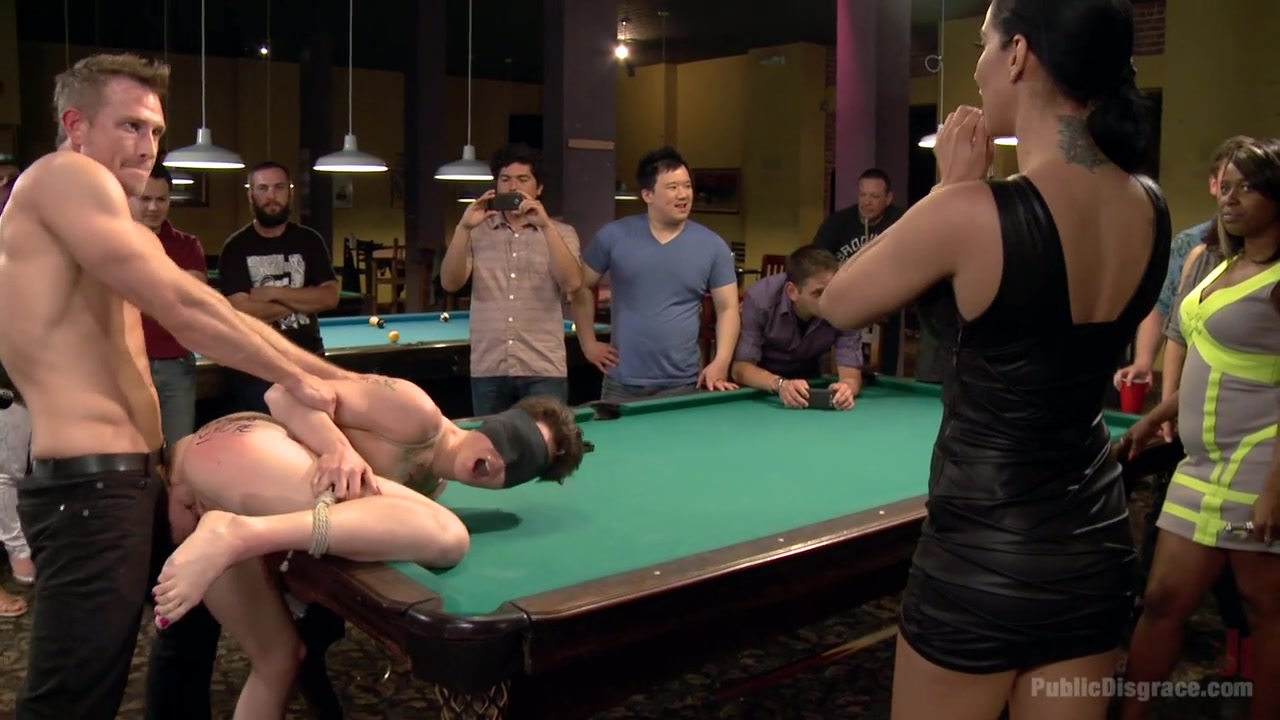 Lily Labeau Gets Played In Raunchy Pool Hall - PublicDisgrace