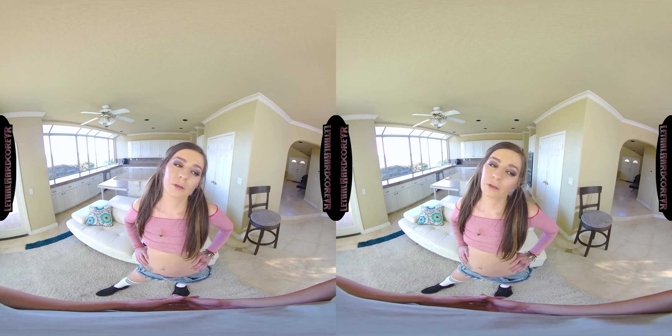 Avery Cums On Her Boyfriends Stedads Cock - teen 18+ Babe Fucking an Older Guy POV