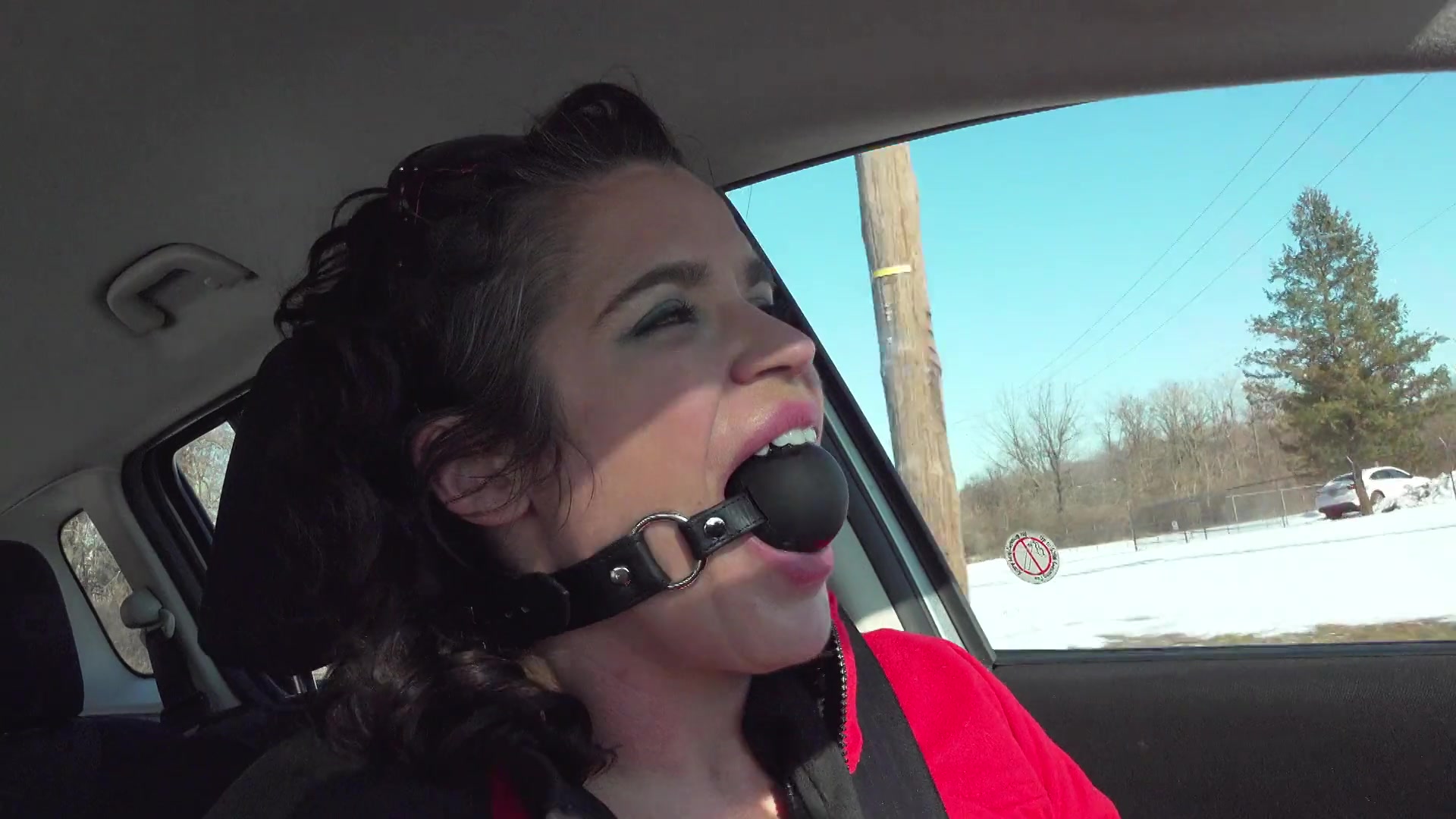 Ball Gagged Driving Challenge - Sammi Starfish