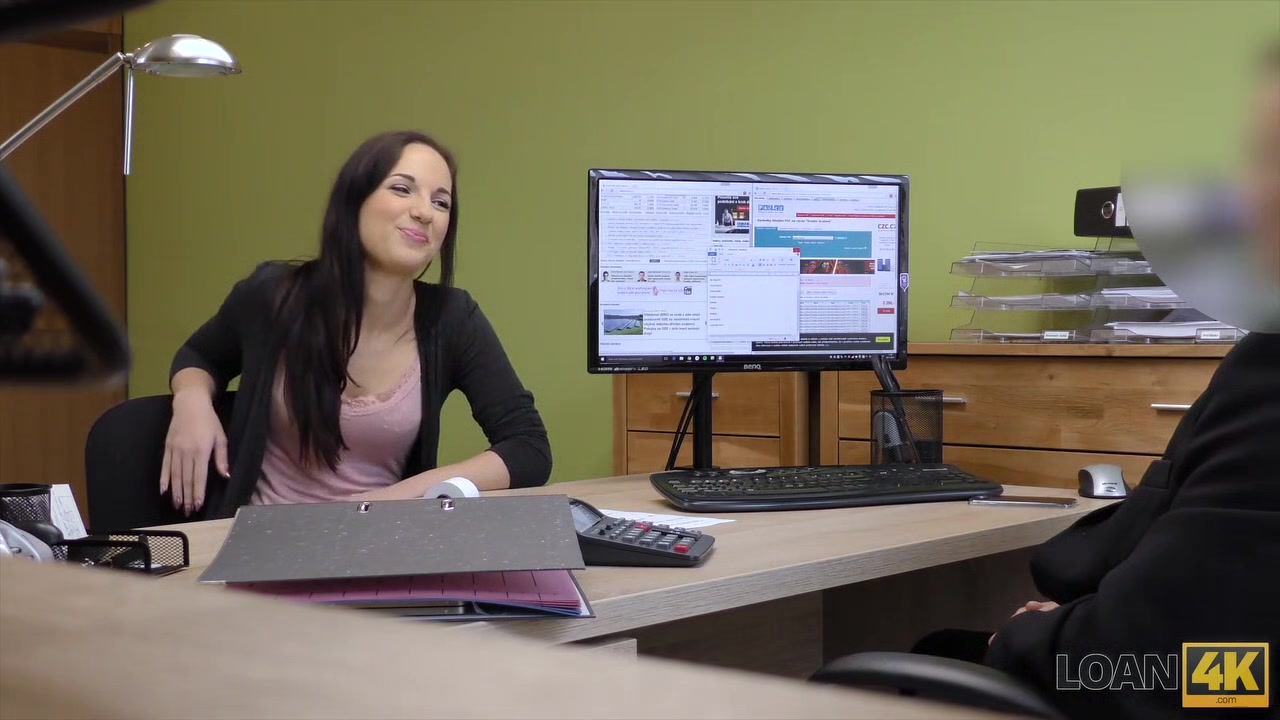 LOAN4K. Nice Kristy gives vagina and ass for fucking to loan agent