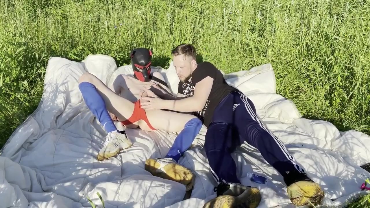 Male Fucks Puppy In The Forest