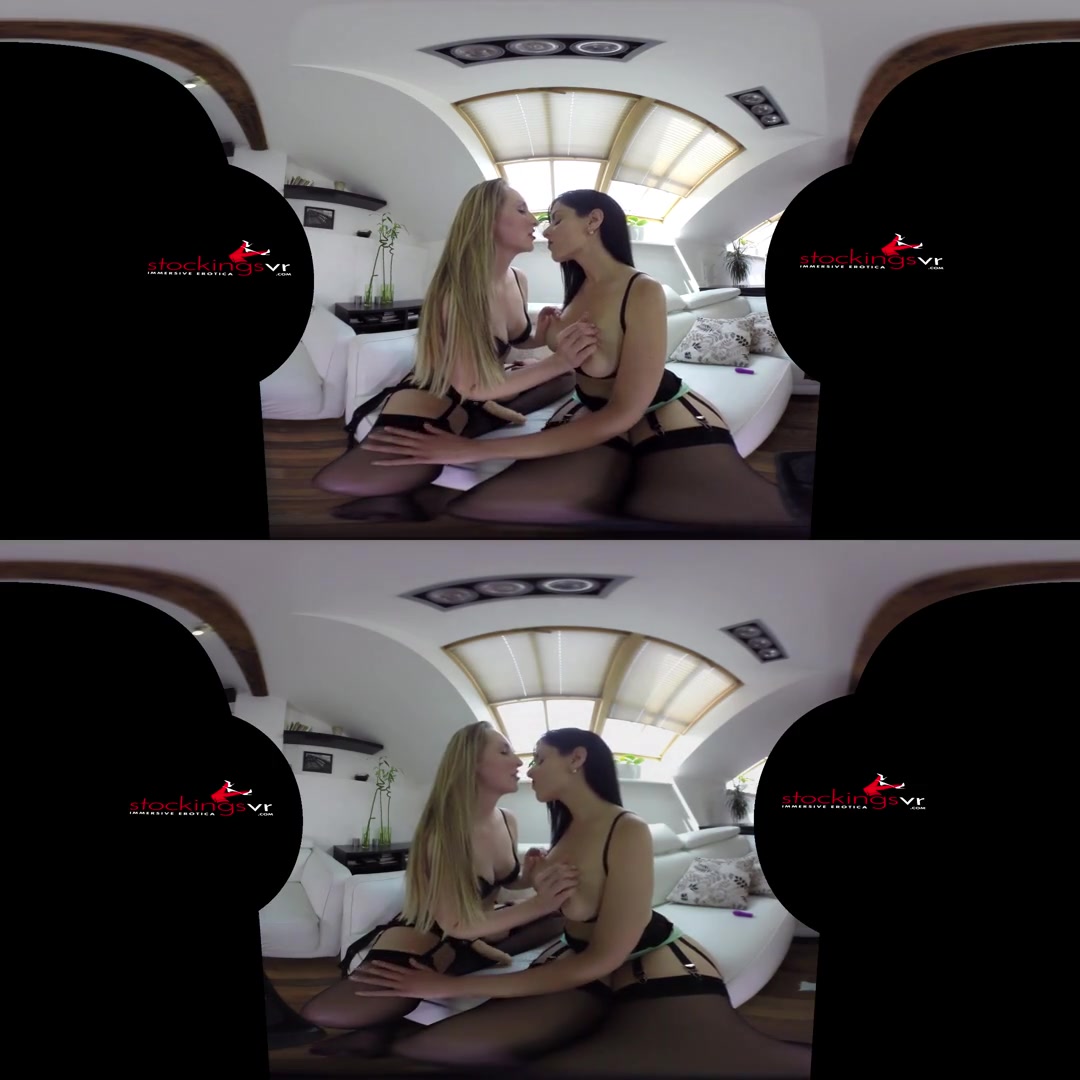 Alex Black & Jenny Simons in Strap On Hot Shots - StockingsVR