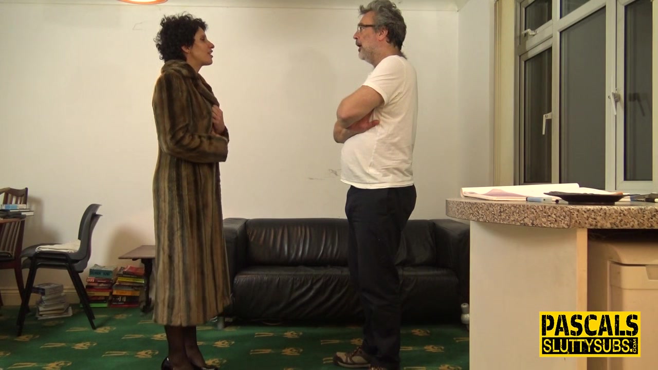Bound mature submissive gets untied for fuck