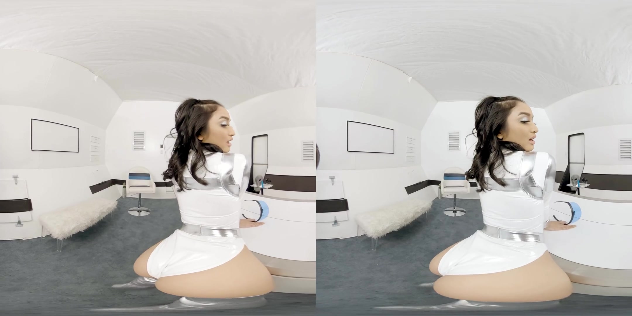Naughty Astronaut - Cute Young Babe Solo Costume Play