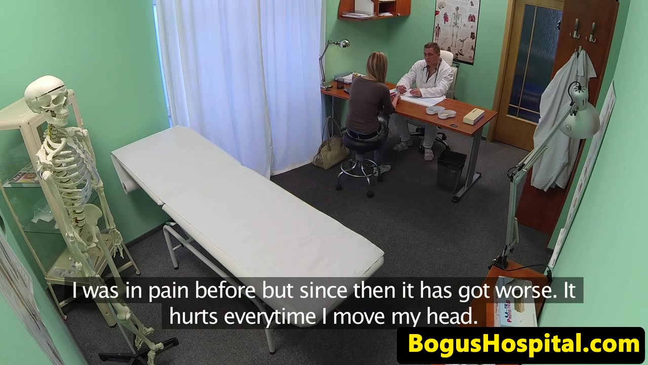 Real patient doggystyle fucked in doctors office