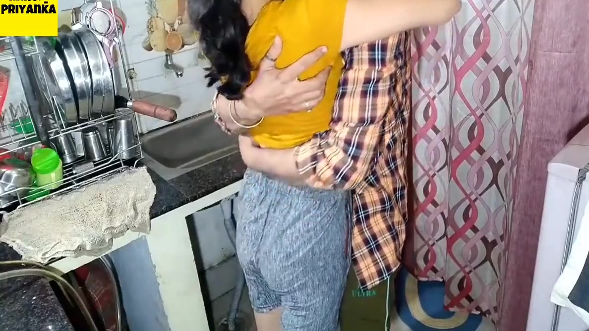 Horny Wife Fucked By Indian Husband While Cooking Food In Kitchen
