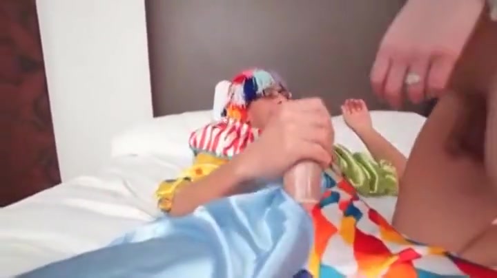 slutty shelady sucking And nailing Clown knob