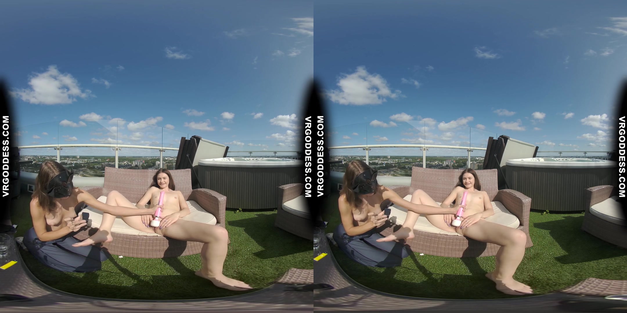 Lesbian Fun In The Sun Young Matty Smoking Dirty Female Director Miss Pussycat Worships Her Pussy