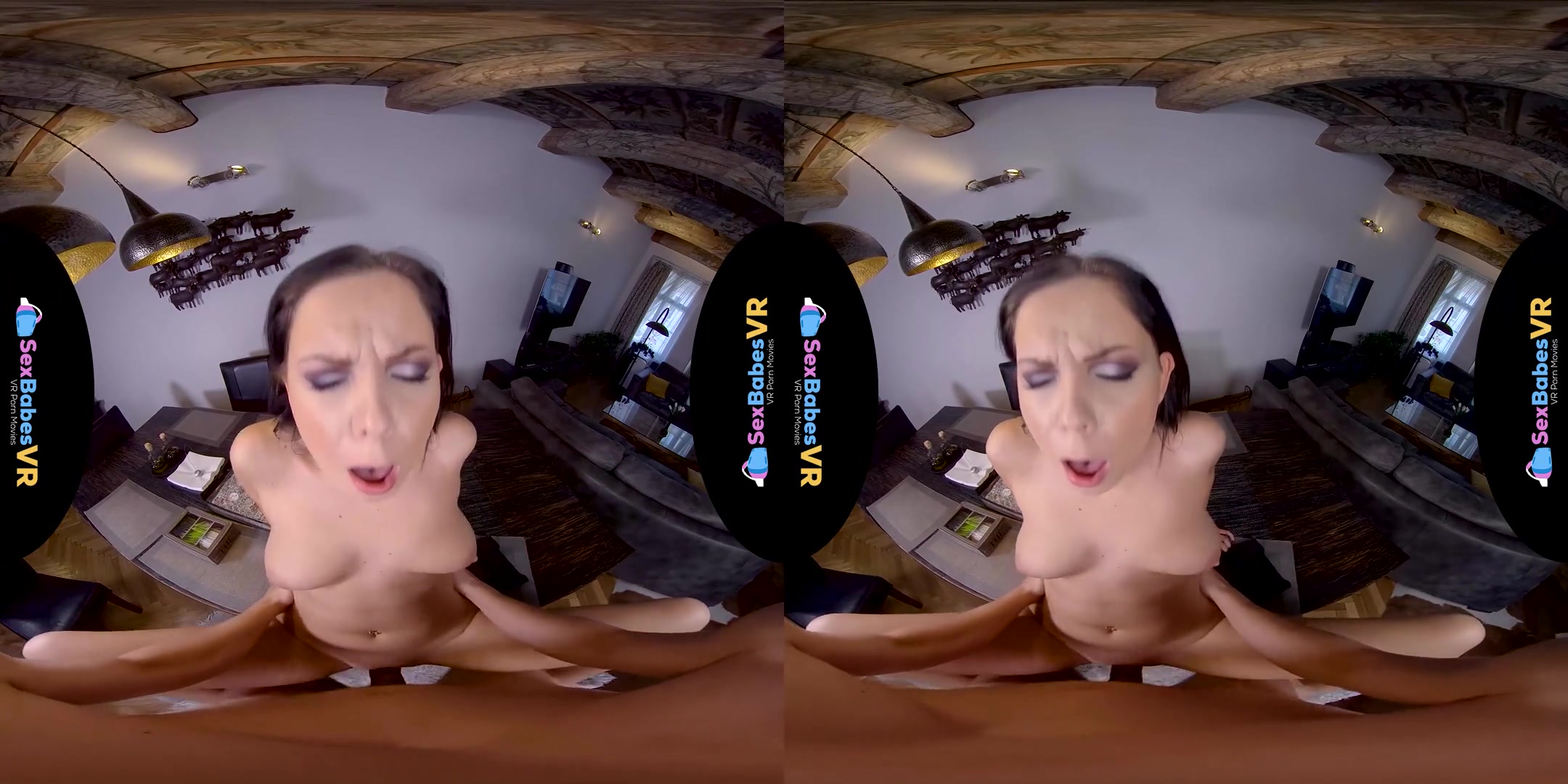 All I Need Is You; Busty Brunette Porn Star Serves you Tea then Services your Cock
