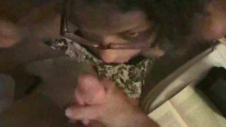 This Ebony has a seductive look on her face when she sucks dick