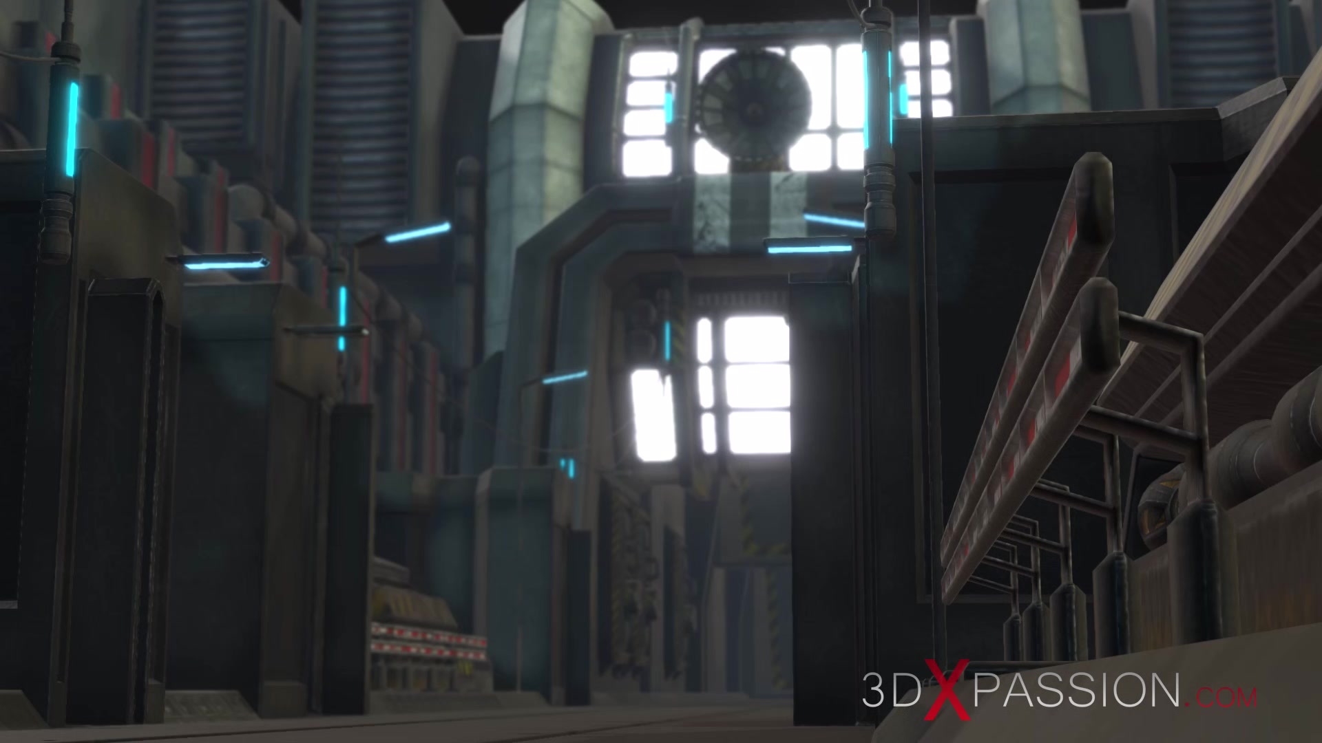 Super sex in the sci-fi lab! Space soldier bangs a sexy blonde