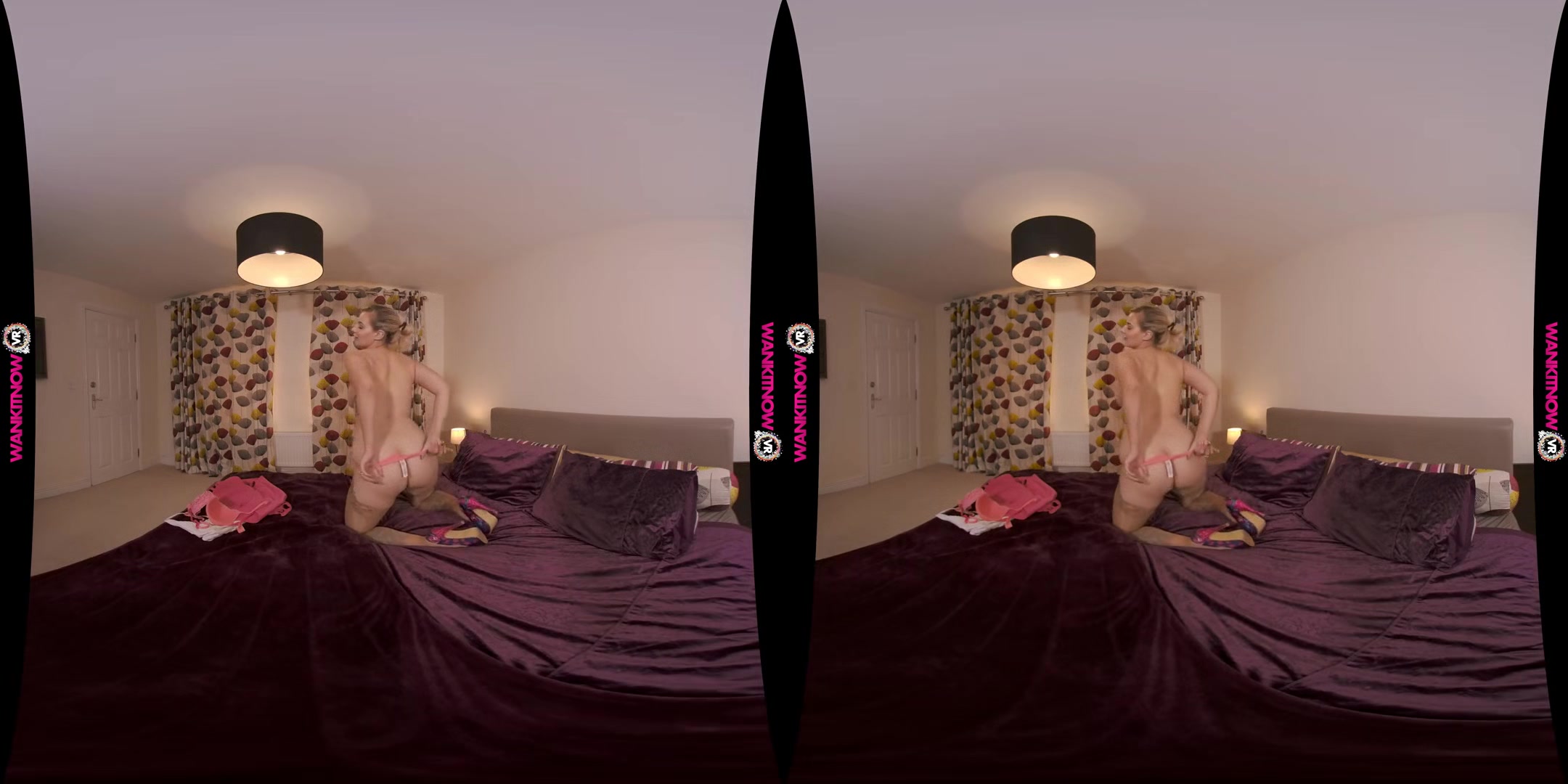 Night of Teasing - Big Tit British Babe Solo Striptease And VR Blowjob with Tommy Torso