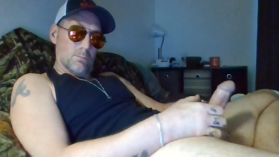 Big White Cock In Sunglasses Solo