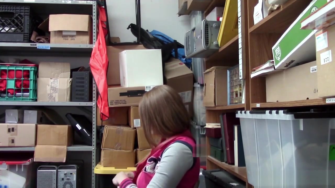 Time to cock feed shoplyfter Skylar Snow as the consequence of their actions