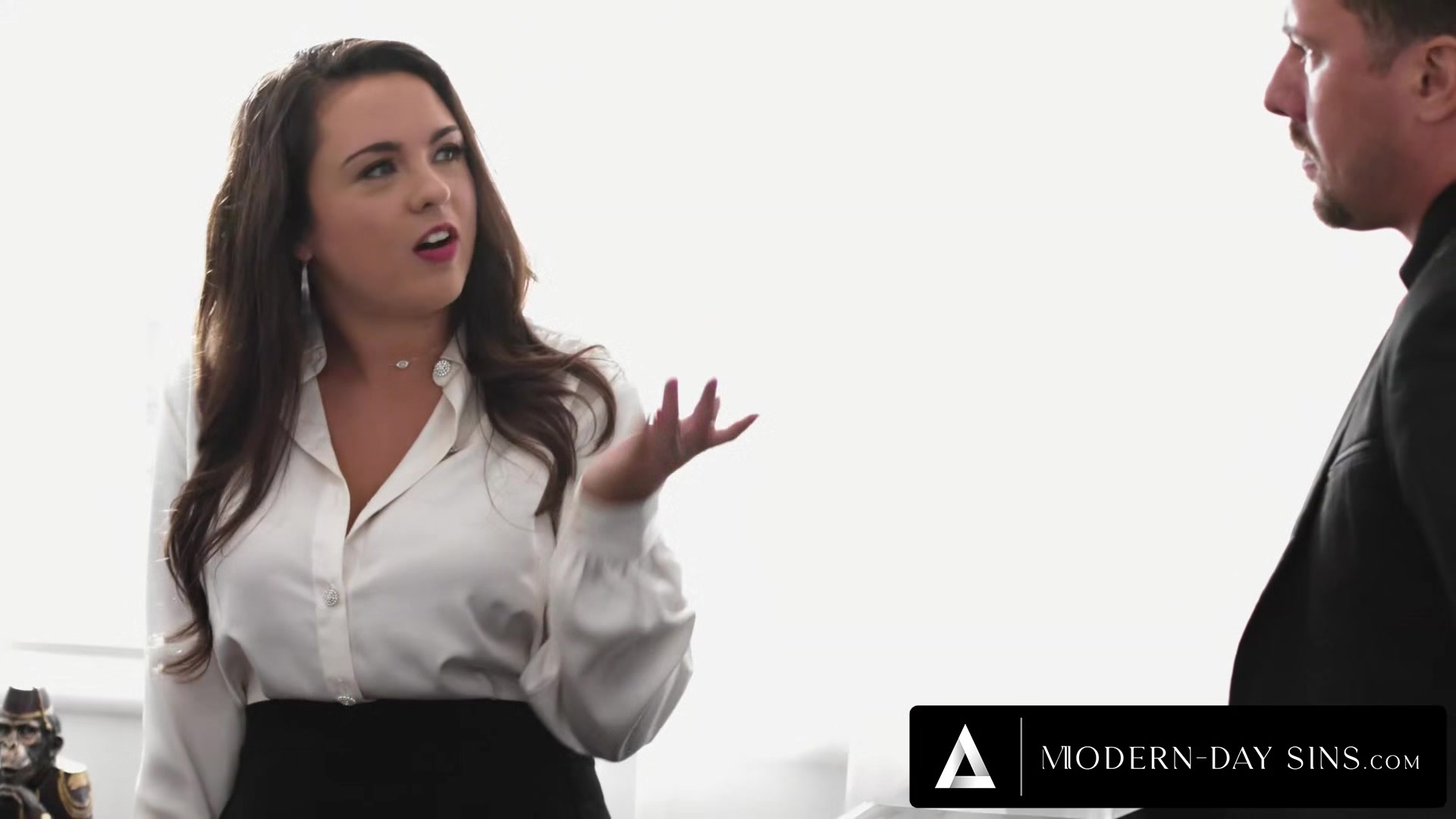 MODERN-DAY SINS - Angry Manager Wants To See His Nympho Assistant Masturbate With Her Secret Dildo