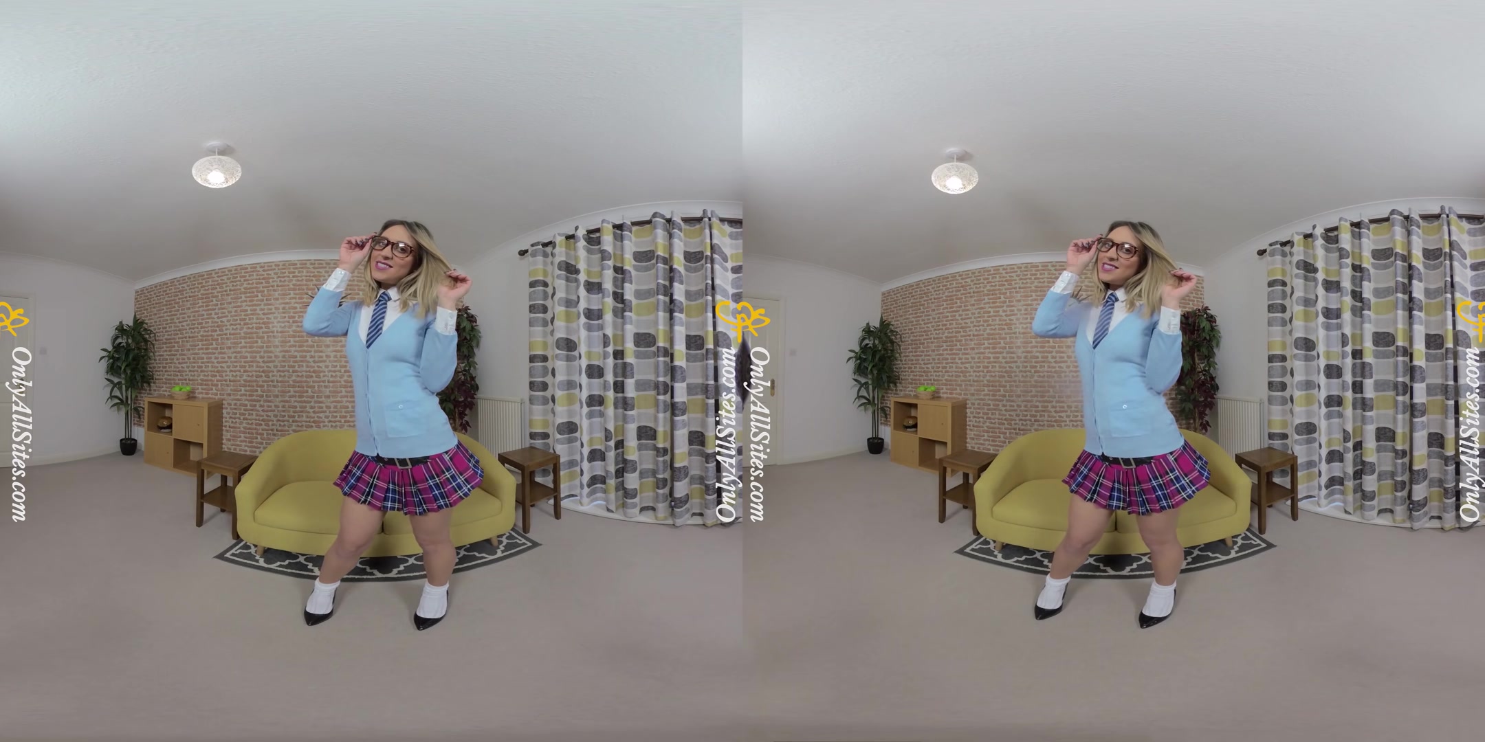 Samantha - Dirty Samantha Strips After Class - OnlyTease