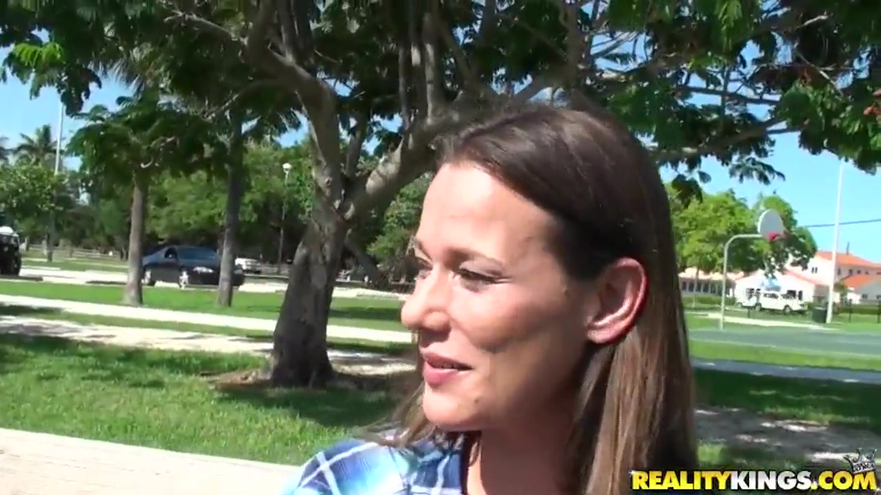 Big breasted MILF gets picked up in the park and brought back home for some fucking