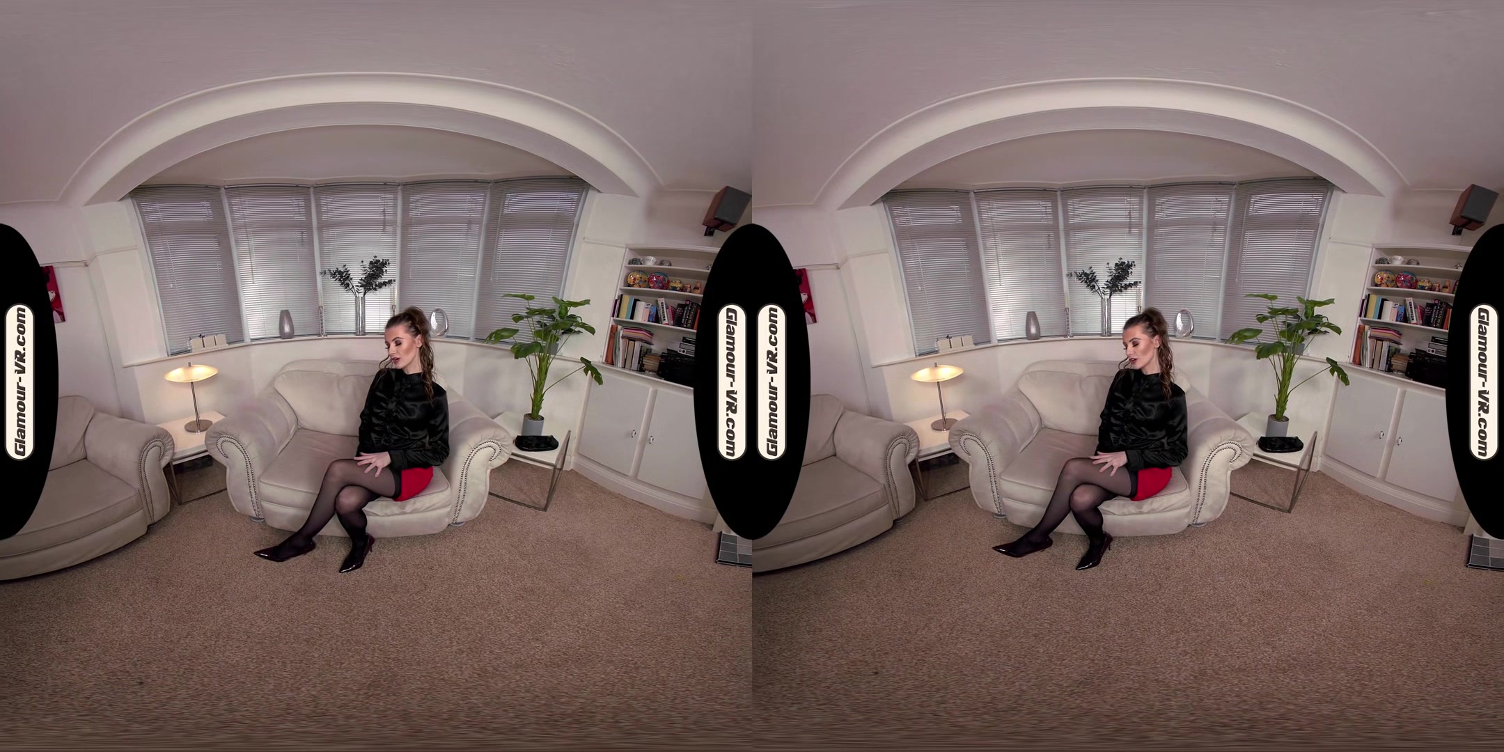 Brook Logan Sexy Secretary With Black Stockings Pleasures Herself Joi - 8k Vr