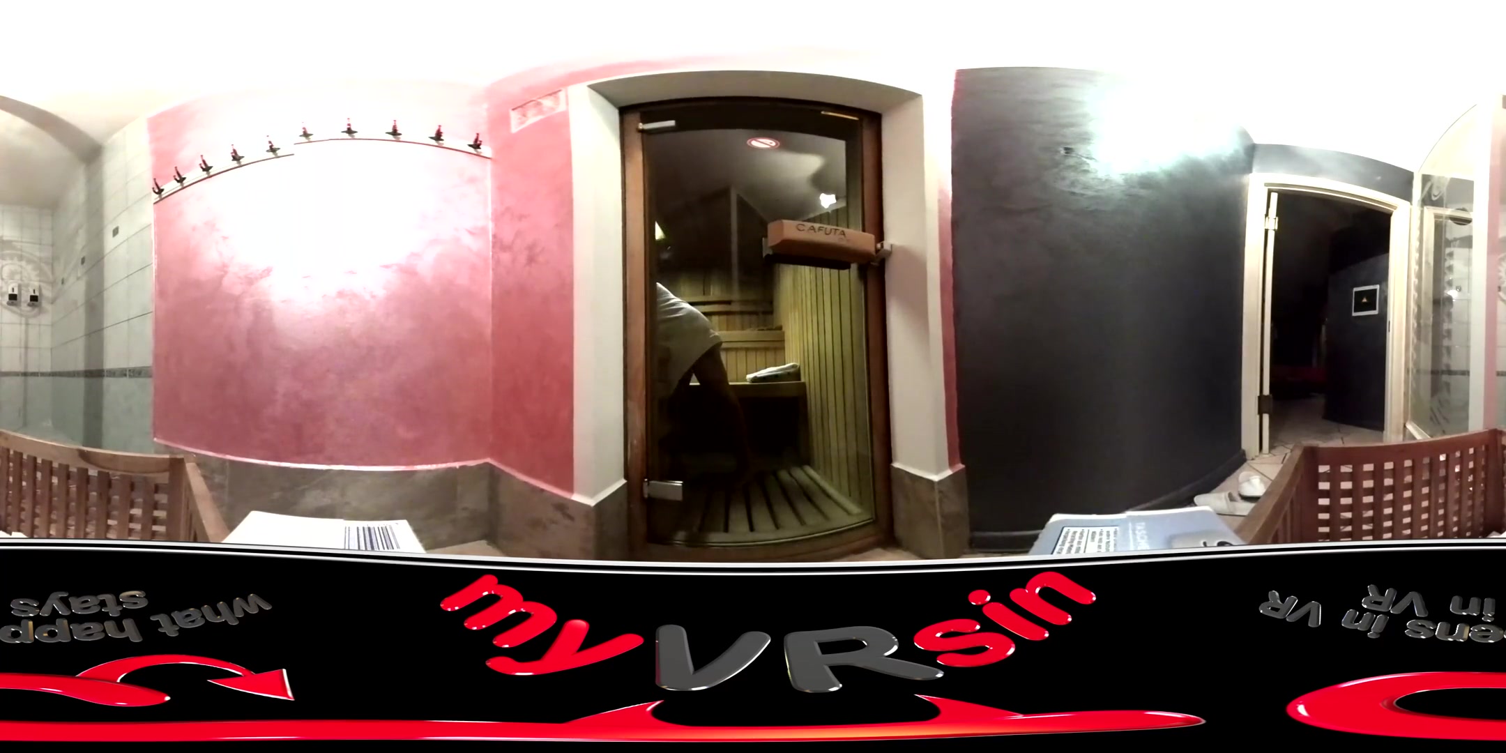 Nevena Hot in Sauna Solo Fun - myVRsin