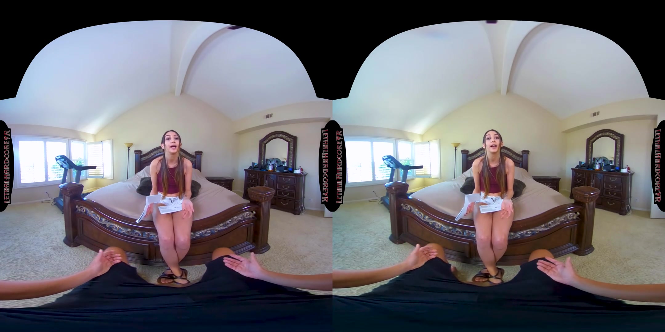 Fucking off That Credit Debt - teen 18+ Cutie Sucks your Cock in VR