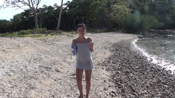 Dildo inside her pussy