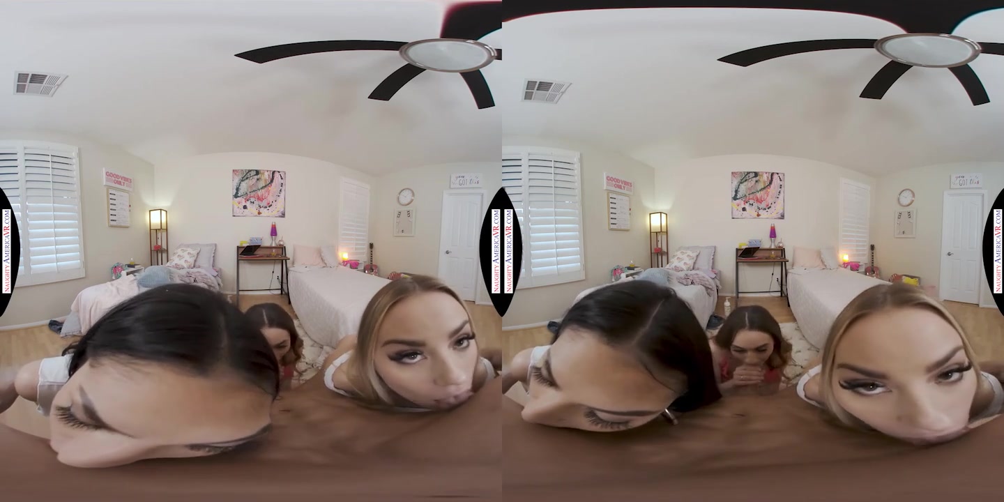The Dorm Narc Gets Lucky When He Stumbles Upon Anna Claire Clouds, Judy Jolie, & Sera Ryder Getting It On