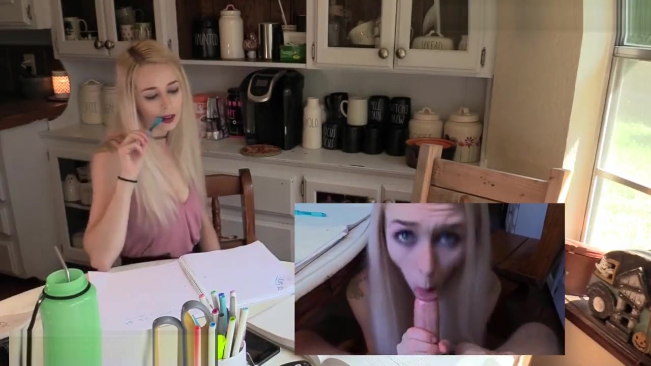 Step brother tutors stepsis math homework, catches her masturbating, and fucks