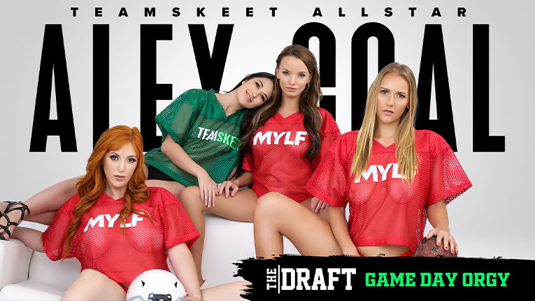 Lauren Phillips & Pristine Edge & Alex Coal & Jasmine Daze & Brad Sterling & Bobby Beefcakes in The Draft: Game Day Orgy - TeamSkeetAllStars