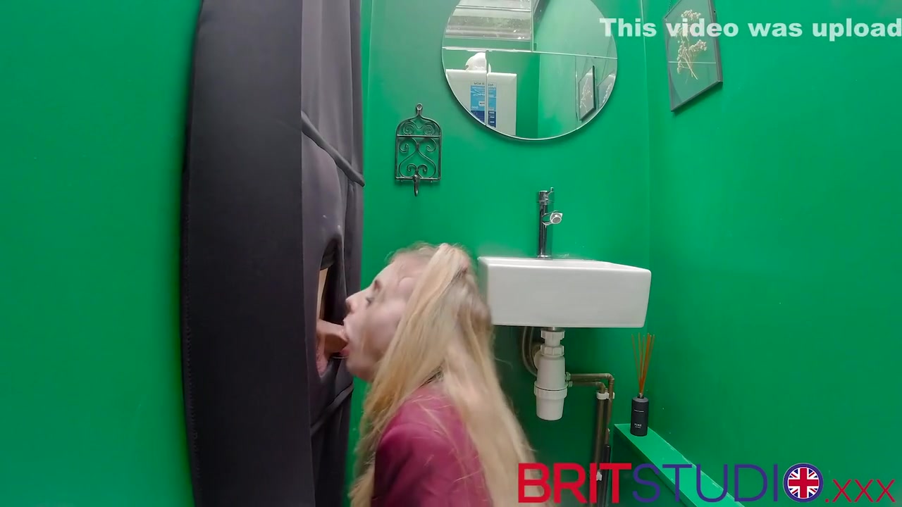 Gorgeous British Blonde In School Uniform Sucks Dick And Swallows Jizz At The Gloryhole