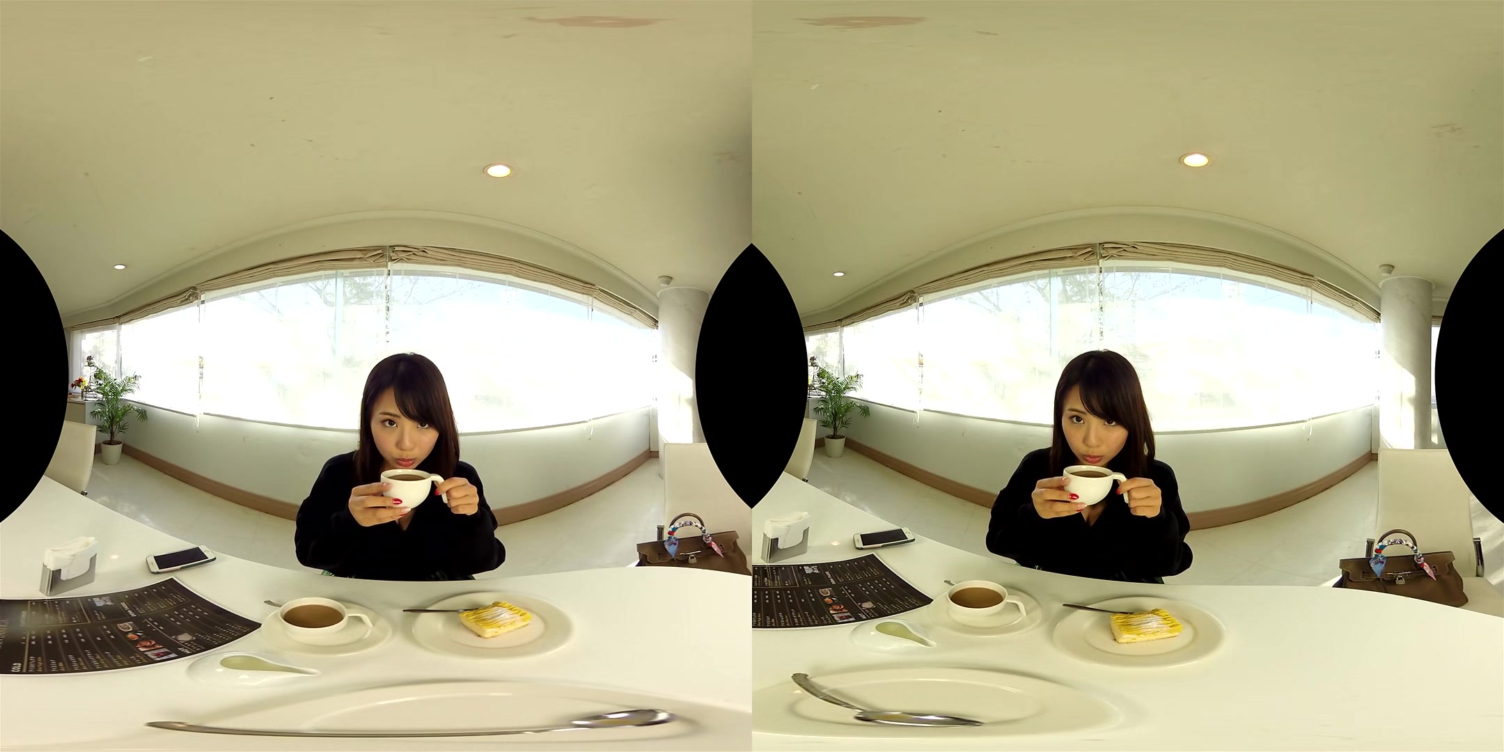 Going To The Cafe Before Going Home With Natsumi Hirajima; Softcore Non-Nude Virtual Girlfriend Experience