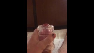 Fleshlight quickshot fuck and cumshot