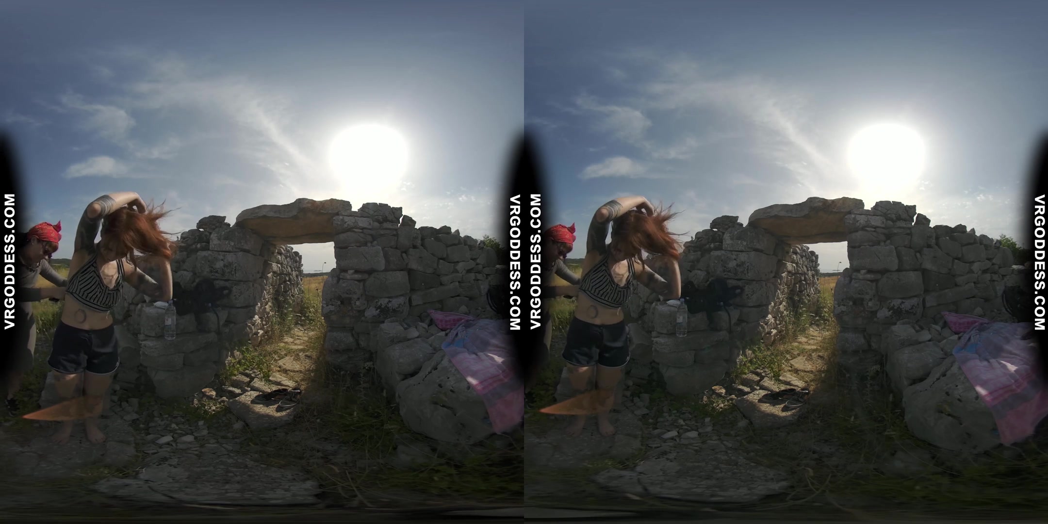 Hot Tattoo Babe Cherri Masturbating With Dildo In Ancient Ruins Rfo Risky Public Masturbation