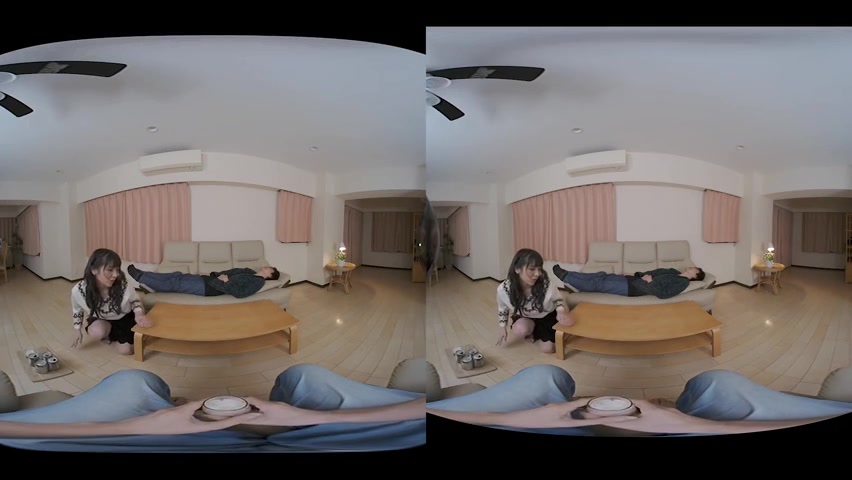 Maki Koizumi [VR] In Front Of Her Husband : I get weird when drink - Caribbeancom